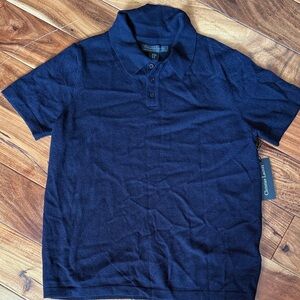Christian Lacroix Dark Blue Polo Shirt, Medium, NWT